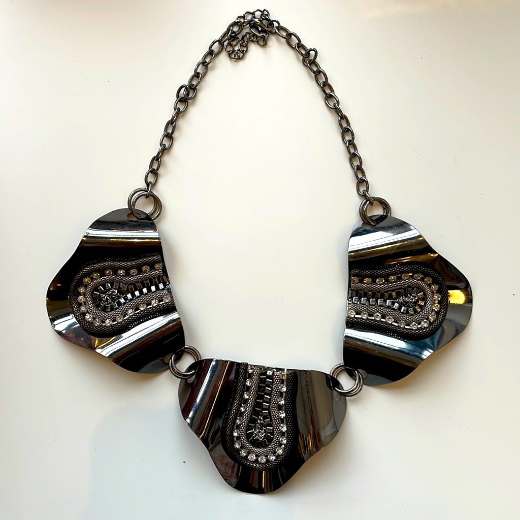 Lucia Chrome Statement Necklace